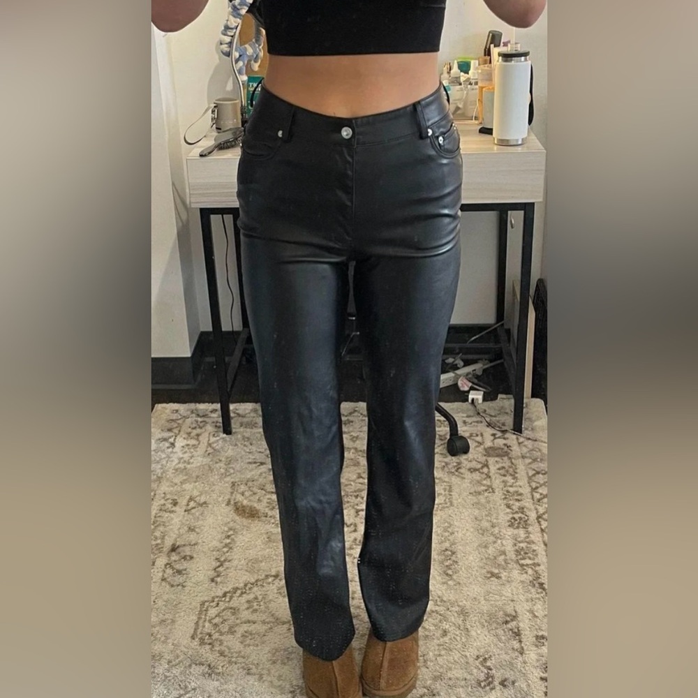 Zara leather pants